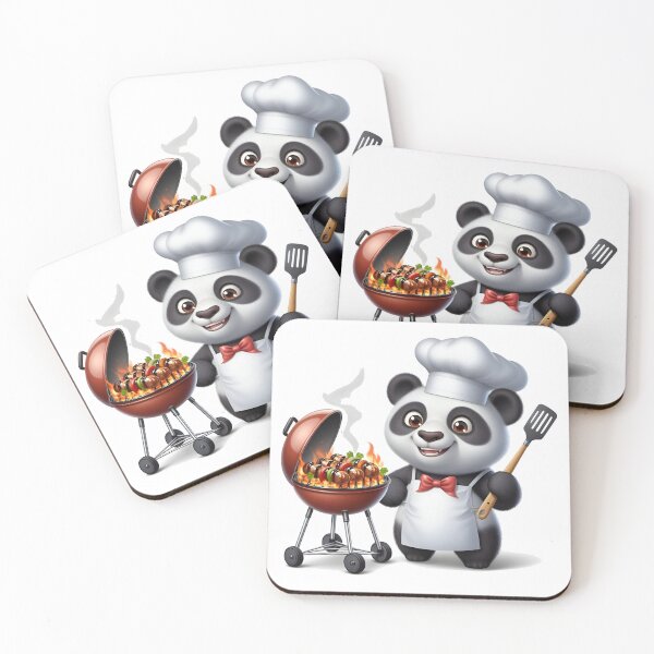 Item preview, Panda Gourmet: The Adorable Chef in a Professional Outfit designed and sold by daruneenok.