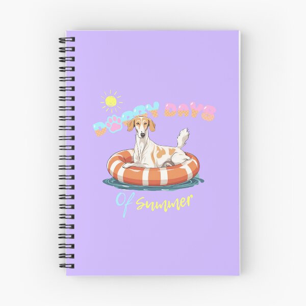 Item preview, Doggy Days of summer aesthetic summer vacation borzoi dog in a swimming ring  designed and sold by GoodyPaws.