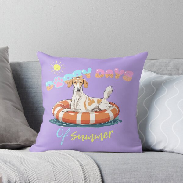 Item preview, Doggy Days of summer aesthetic summer vacation borzoi dog in a swimming ring  designed and sold by GoodyPaws.