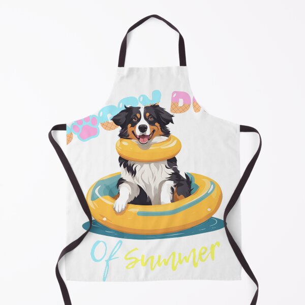 Item preview, Doggy Days of summer aesthetic summer vacation australian shepherd dog in a swimming ring designed and sold by GoodyPaws.