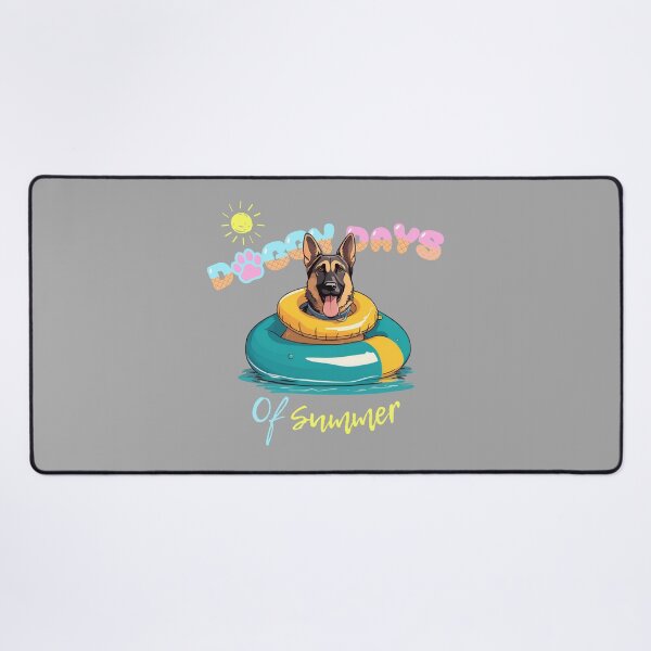 Item preview, Doggy Days of summer aesthetic summer vacation german shepherd dog in a swimming ring designed and sold by GoodyPaws.