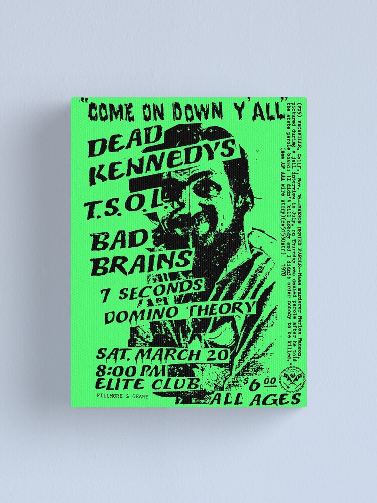 Dead Kennedys Punk Grunge Hardcore Metal Concert Poster