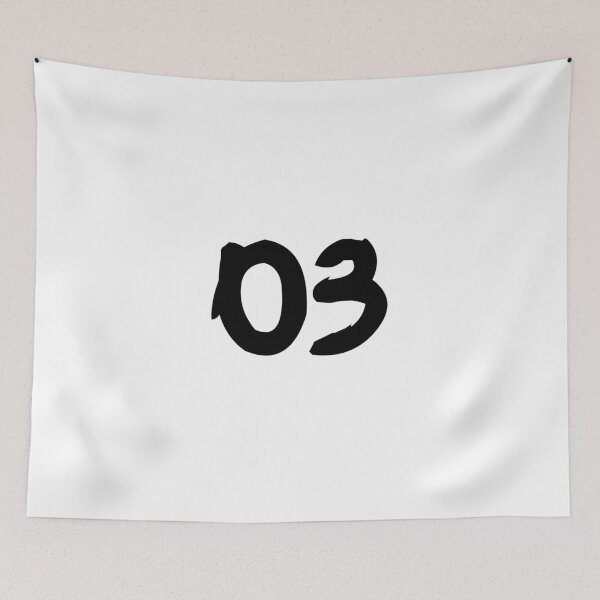 Item preview, 03, three, black, ninja  designed and sold by Numbers-Art.