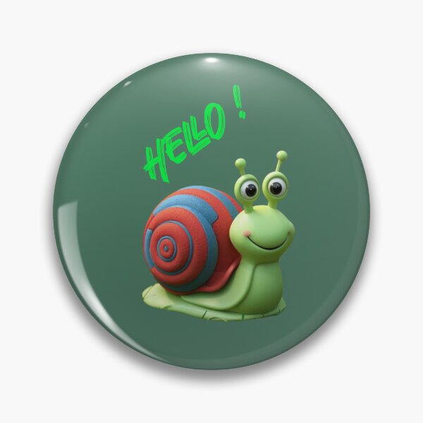 Item preview, Snail says "Hello!" designed and sold by AldeaPod.