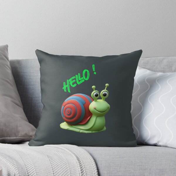 Item preview, Snail says "Hello!" designed and sold by AldeaPod.
