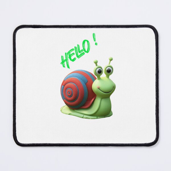 Item preview, Snail says "Hello!" designed and sold by AldeaPod.
