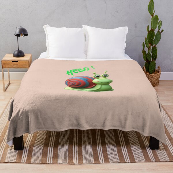 Item preview, Snail says "Hello!" designed and sold by AldeaPod.