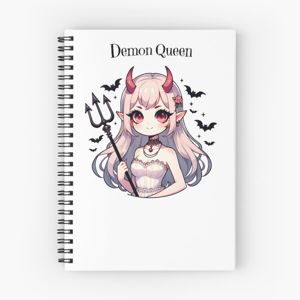 Item preview, cute demon girl with trident kawaii Halloween design designed and sold by Bouldershop.