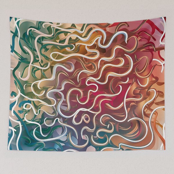 Item preview, Squiggle Lines Pattern designed and sold by Tamas Das.