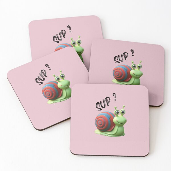 Item preview, Snail says "Sup?" designed and sold by AldeaPod.