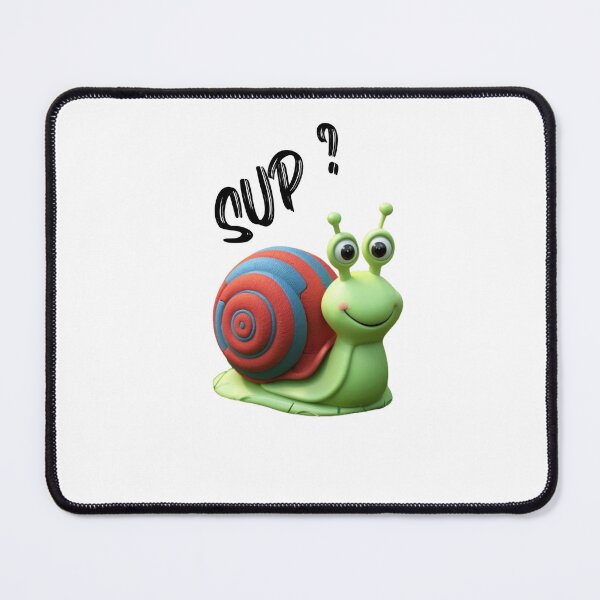 Item preview, Snail says "Sup?" designed and sold by AldeaPod.