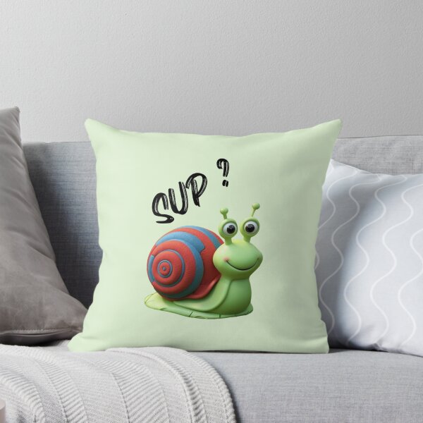 Item preview, Snail says "Sup?" designed and sold by AldeaPod.