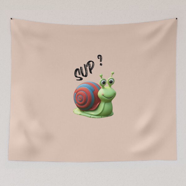 Item preview, Snail says "Sup?" designed and sold by AldeaPod.