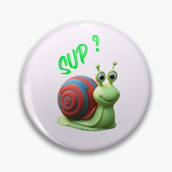 Item preview, Snail says "Sup?" designed and sold by AldeaPod.