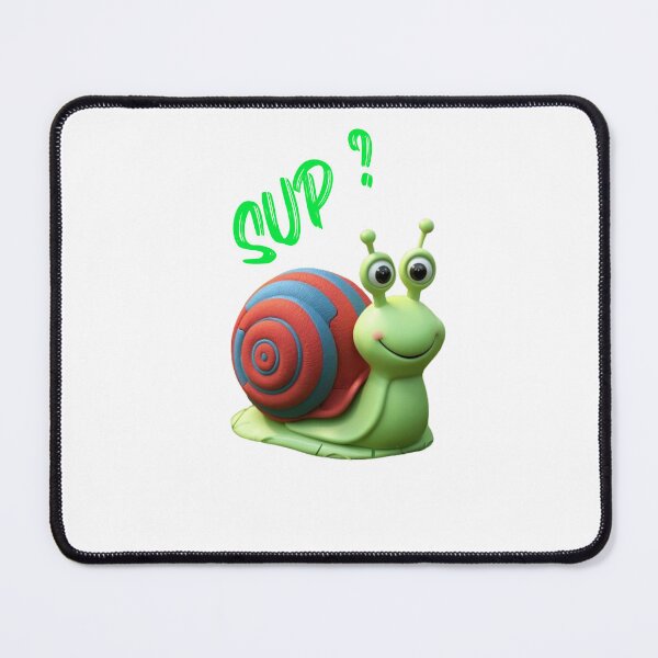 Item preview, Snail says "Sup?" designed and sold by AldeaPod.