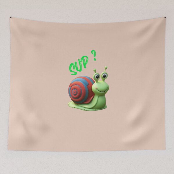 Item preview, Snail says "Sup?" designed and sold by AldeaPod.