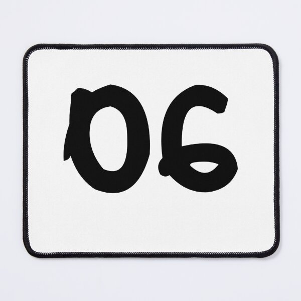 Item preview, 06, six, black, ninja  designed and sold by Numbers-Art.