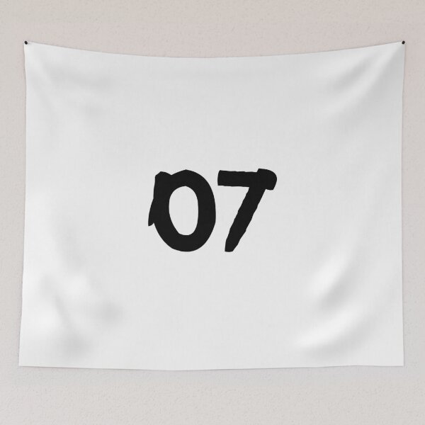 Item preview, 07, seven, black, ninja designed and sold by Numbers-Art.