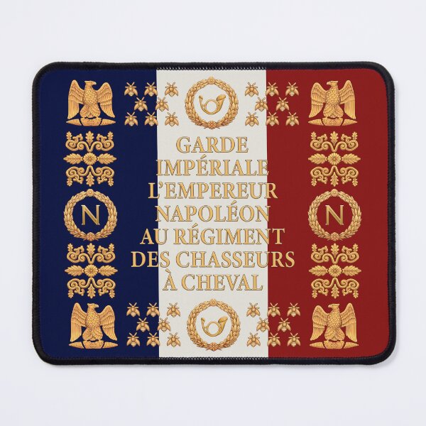Item preview, Napoleonic French flag of the Chasseurs A cheval de la Garde designed and sold by SimonBauwelinck.