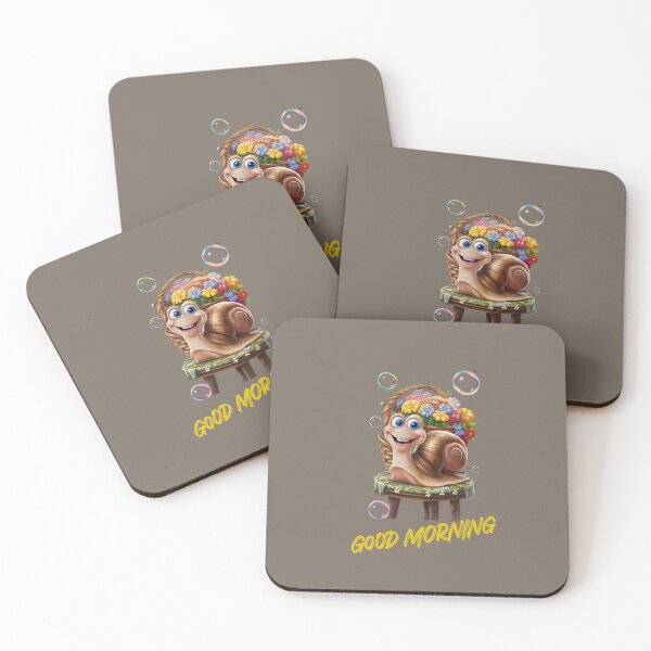 Item preview, Snail says, "Good Morning!" designed and sold by AldeaPod.