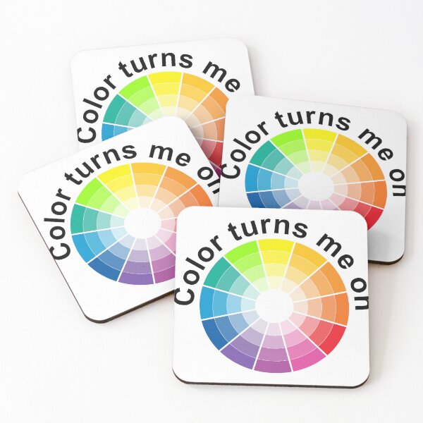 Item preview, The inscription: "Color turns me on"- color wheel/1 designed and sold by My-fake-places.