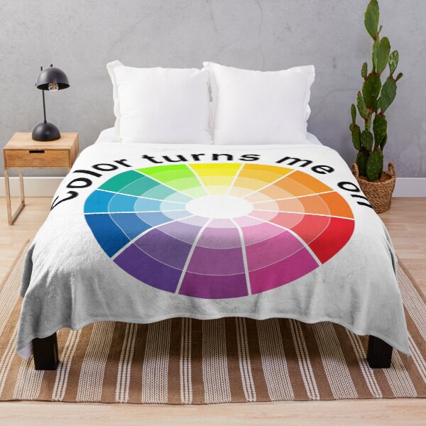 Item preview, The inscription: "Color turns me on"- color wheel/1 designed and sold by My-fake-places.