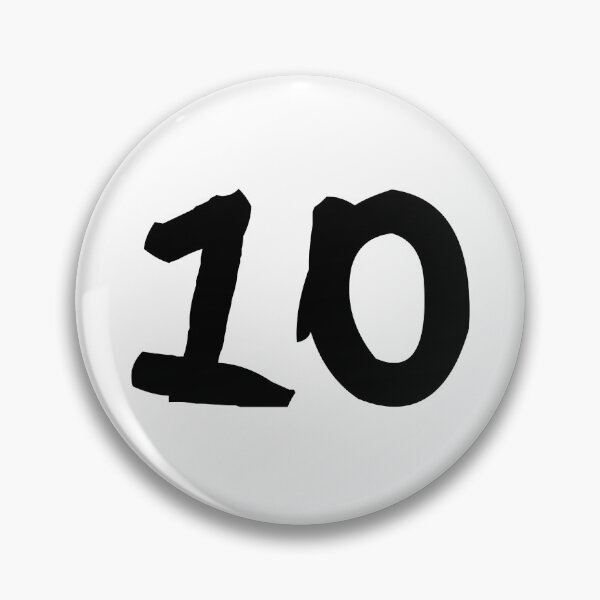 Item preview, 10, ten, black, ninja designed and sold by Numbers-Art.