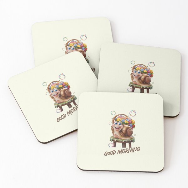 Item preview, Snail says, "Good Morning!" designed and sold by AldeaPod.