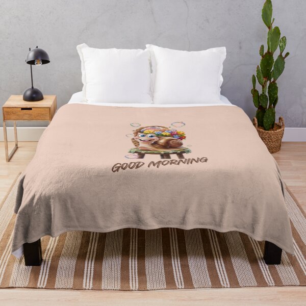 Item preview, Snail says, "Good Morning!" designed and sold by AldeaPod.