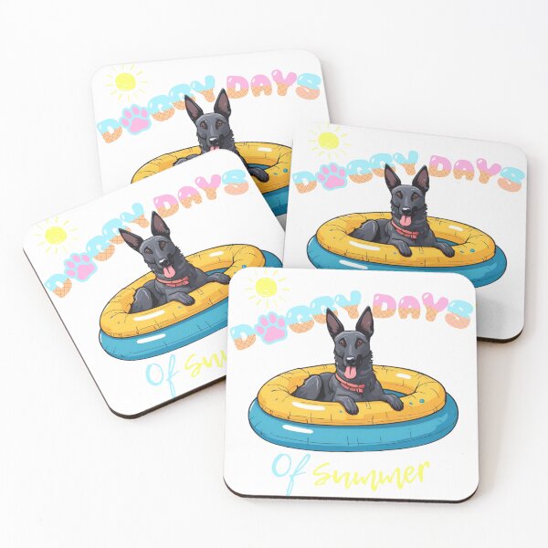 Item preview,  Doggy Days of summer aesthetic summer vacation dutch shepherd dog in a swimming ring  designed and sold by GoodyPaws.