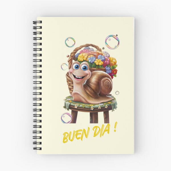Item preview, Snail says, "Buen Dia!" designed and sold by AldeaPod.