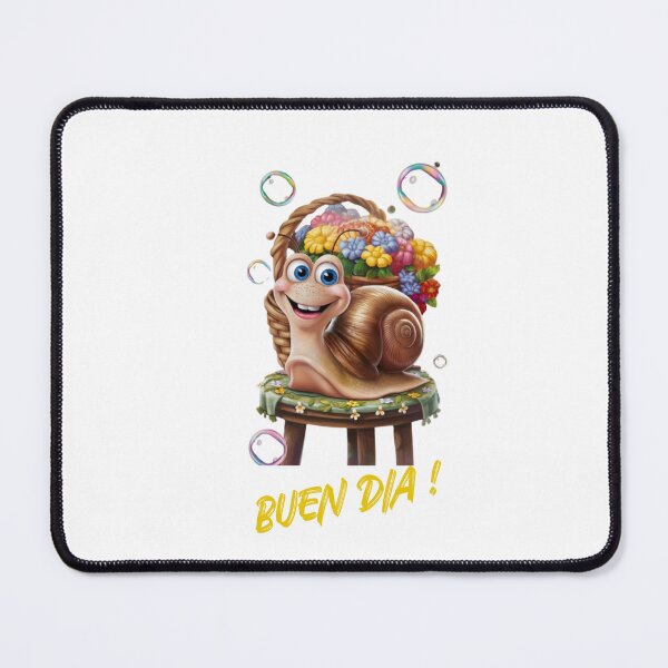 Item preview, Snail says, "Buen Dia!" designed and sold by AldeaPod.