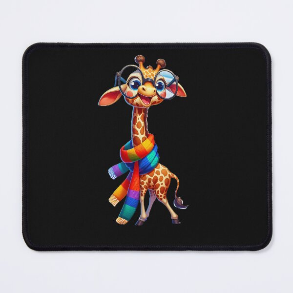 Item preview, "Funny Smiling Giraffe with Glasses" designed and sold by Artdesign-113.