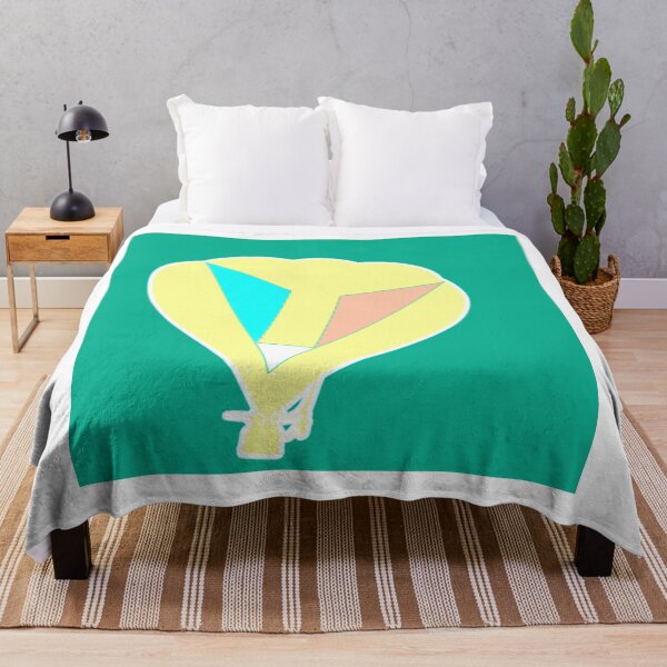 Item preview, Celestial Canvas Yellow Balloon Soars through Emerald Skies designed and sold by youme63.