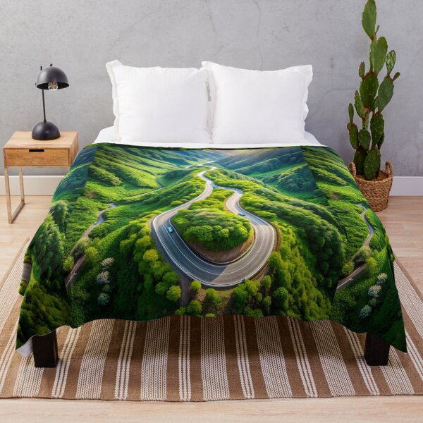 Item preview, Road through Lush Green Mountains designed and sold by Itsheartshop.