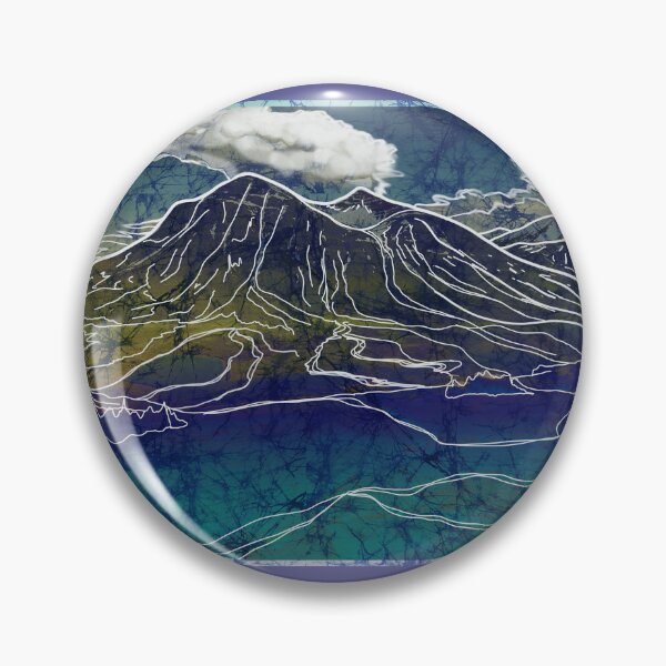 Item preview, Batik Iceland Landscape Painting designed and sold by AuroraXGreen.