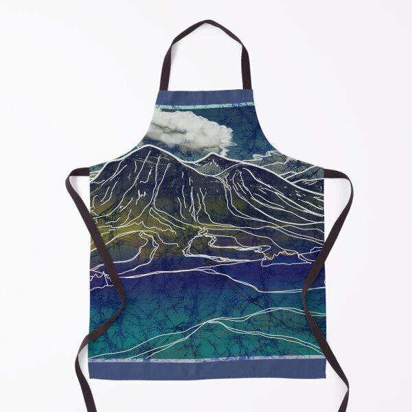 Item preview, Batik Iceland Landscape Painting designed and sold by AuroraXGreen.