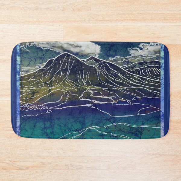 Item preview, Batik Iceland Landscape Painting designed and sold by AuroraXGreen.