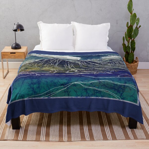 Item preview, Batik Iceland Landscape Painting designed and sold by AuroraXGreen.