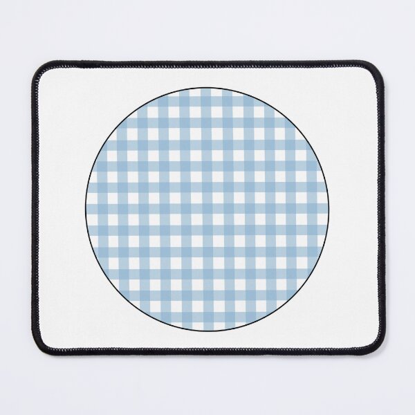 Item preview, Blue gingham pattern circle designed and sold by Articbee.