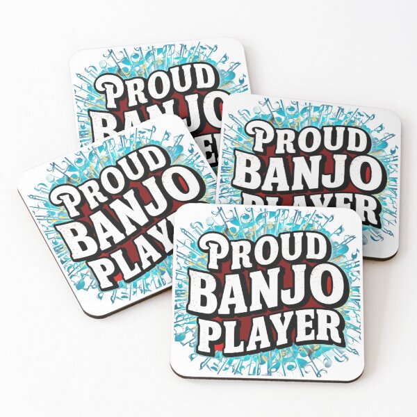 Artikelvorschau, Grafik mit der Aufschrift „Proud Banjo Player“ entworfen und verkauft von MyNiceDesigns.