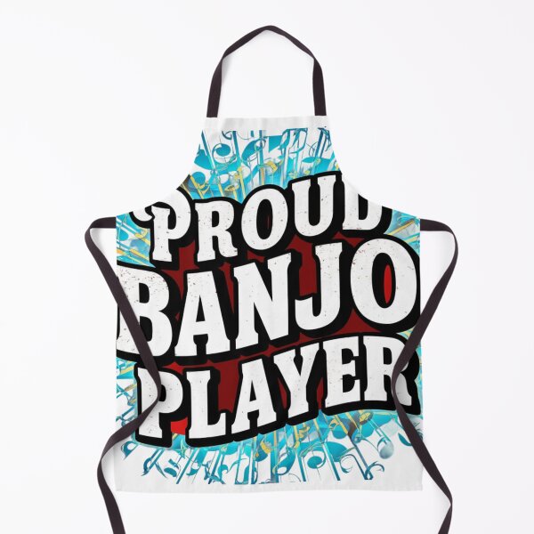 Artikelvorschau, Grafik mit der Aufschrift „Proud Banjo Player“ entworfen und verkauft von MyNiceDesigns.