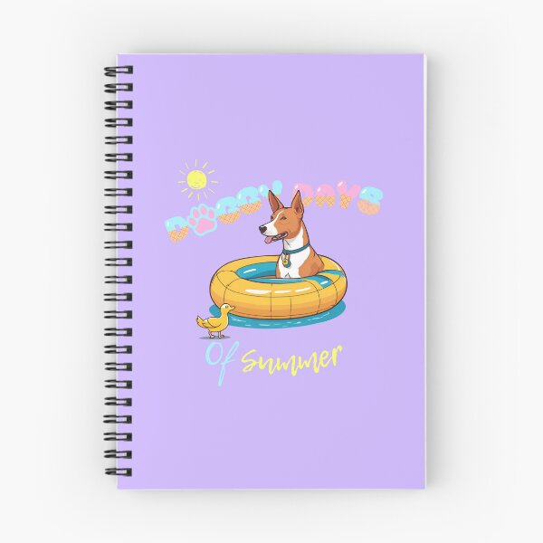 Item preview,  Doggy Days of summer aesthetic summer vacation basenji dog in a swimming ring  designed and sold by GoodyPaws.