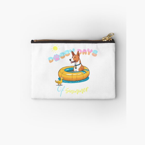 Item preview,  Doggy Days of summer aesthetic summer vacation basenji dog in a swimming ring  designed and sold by GoodyPaws.