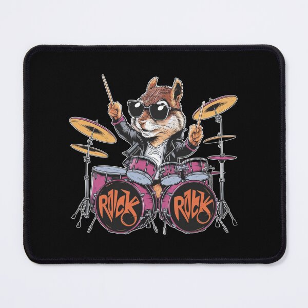 Item preview, Squirrel playing drums designed and sold by MyNiceDesigns.