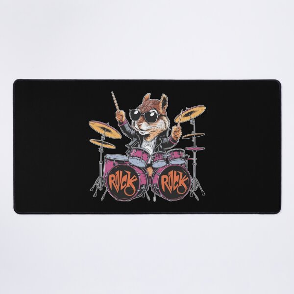 Item preview, Squirrel playing drums designed and sold by MyNiceDesigns.