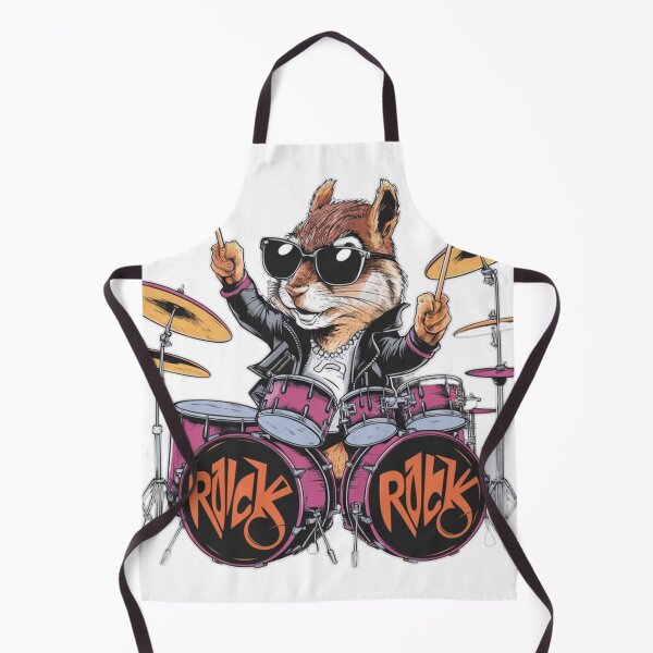 Item preview, Squirrel playing drums designed and sold by MyNiceDesigns.
