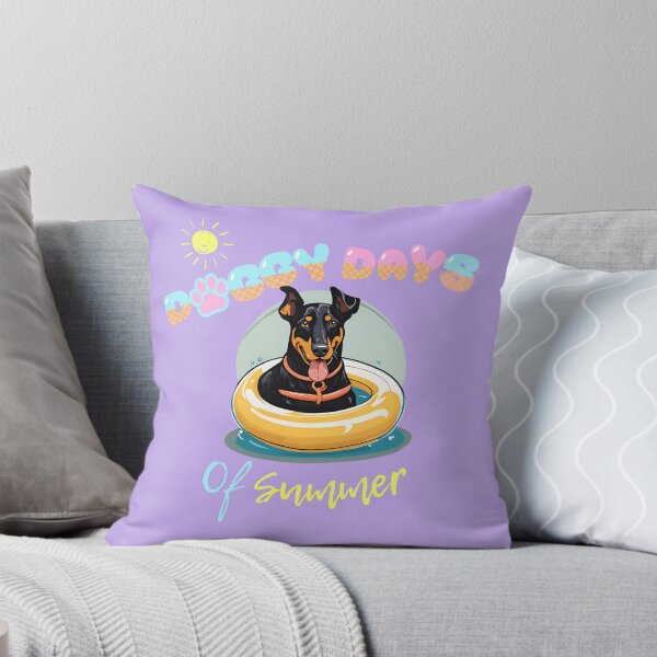 Item preview, Doggy Days of summer aesthetic summer vacation beauceron dog in a swimming ring  designed and sold by GoodyPaws.