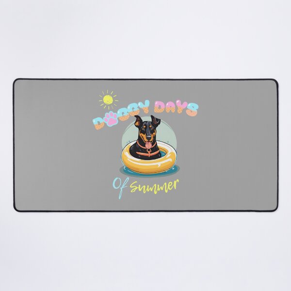 Item preview, Doggy Days of summer aesthetic summer vacation beauceron dog in a swimming ring designed and sold by GoodyPaws.