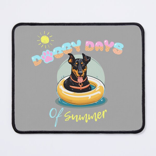 Item preview, Doggy Days of summer aesthetic summer vacation beauceron dog in a swimming ring designed and sold by GoodyPaws.